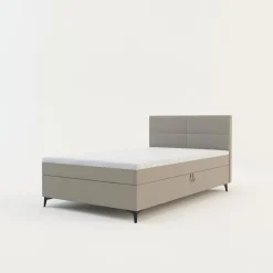 Łóżko kontynentalne beżowe MARY 120x200 cm