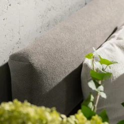 Łóżko kontynentalne beżowe MARY 140x200 cm