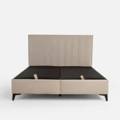 Łóżka Tapicerowane|Łóżka|inny Łóżko kontynentalne beżowe VINCENZO 160x200 cm