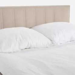 Łóżka Tapicerowane|Łóżka|inny Łóżko kontynentalne beżowe VINCENZO 160x200 cm