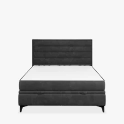 Łóżka Tapicerowane|Łóżka|inny Łóżko kontynentalne grafitowe LUIS HORIZONTAL 160x200 cm