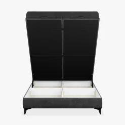 Łóżka Tapicerowane|Łóżka|inny Łóżko kontynentalne grafitowe LUIS HORIZONTAL 160x200 cm