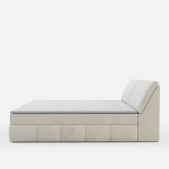 inny Łóżko kontynentalne kremowe LORENZO HR 180x200 cm