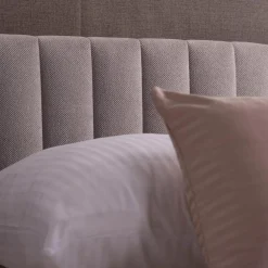 Dzieci inny Łóżko kontynentalne z materacem szare SILLA 90x200 cm