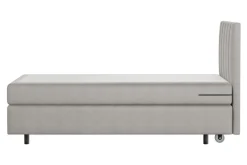 Dzieci inny Łóżko kontynentalne z materacem szare SILLA 80x200 cm