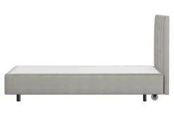 Dzieci inny Łóżko kontynentalne z materacem szare SILLA 80x200 cm