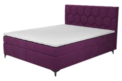 Łóżka Tapicerowane|Łóżka| Łóżko kontynentalne z pojemnikiem MEGAN PU 160x200 cm