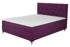 Łóżka Tapicerowane|Łóżka| Łóżko kontynentalne z pojemnikiem MEGAN PU 180x200 cm