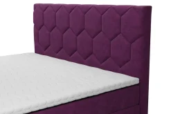 Łóżka Tapicerowane|Łóżka| Łóżko kontynentalne z pojemnikiem MEGAN PU 180x200 cm