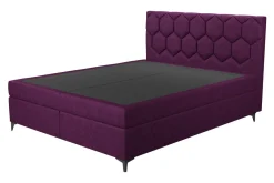 Łóżka Tapicerowane|Łóżka| Łóżko kontynentalne z pojemnikiem MEGAN PU 180x200 cm