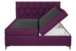 Łóżka Tapicerowane|Łóżka| Łóżko kontynentalne z pojemnikiem MEGAN PU 180x200 cm