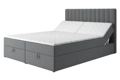 Łóżka Tapicerowane|Łóżka|inny Łóżko kontynentalne z toperem LIMAND VISCO 160x200 cm