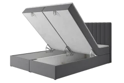 Łóżka Tapicerowane|Łóżka|inny Łóżko kontynentalne z toperem LIMAND VISCO 160x200 cm