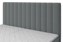 Łóżka Tapicerowane|Łóżka|inny Łóżko kontynentalne z toperem LIMAND VISCO 160x200 cm