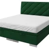 Łóżka Tapicerowane|Łóżka| Łóżko kontynentalne zielone LEONARDO 140x200 cm
