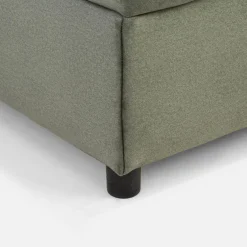 inny Łóżko kontynentalne zielone LAURITA 120x200