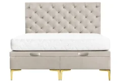 Łóżka Tapicerowane|Łóżka|Instilo Łóżko kremowe DONNA LUX 180 cm
