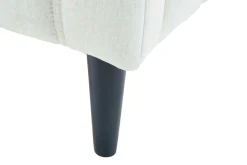 Werdomo Łóżko kremowe ze stelażem MAGGIE FULL 160x200 cm