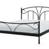 Łóżka| Łóżko metalowe ze stelażem czarne VIVA 160x200 cm