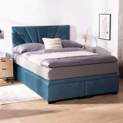 Instilo Łóżko niebieskie MONA SUN 160 cm
