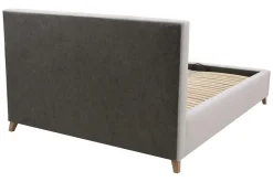 Łóżko pikowane beżowe VELVA FULL 160x220 cm