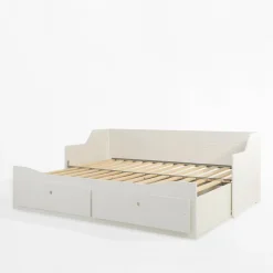 Dzieci inny Łóżko rozsuwane białe LARS 160x200 cm