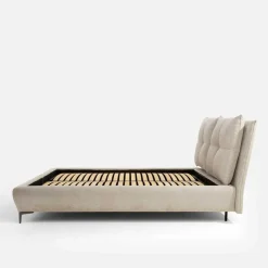 Łóżka Tapicerowane|Łóżka|Instilo Łóżko tapicerowane beżowe AURA 180x200 cm