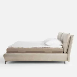 Łóżka Tapicerowane|Łóżka|Instilo Łóżko tapicerowane beżowe AURA 180x200 cm