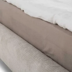 Łóżka Tapicerowane|Łóżka|Instilo Łóżko tapicerowane beżowe AURA 180x200 cm