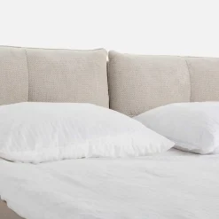 Łóżka Tapicerowane|Łóżka|Instilo Łóżko tapicerowane beżowe AURA 180x200 cm