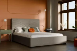 Łóżka Tapicerowane|Łóżka|inny Łóżko tapicerowane beżowe LAURA CORTO 120x200 cm