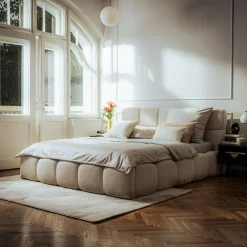 Łóżko tapicerowane boucle CELINE 160x200 cm