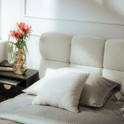 Łóżko tapicerowane boucle CELINE 160x200 cm