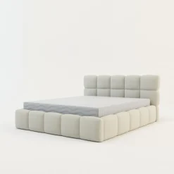 Łóżko tapicerowane boucle CELINE 160x200 cm