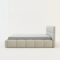 Łóżka Tapicerowane|Łóżka| Łóżko tapicerowane boucle kremowe CELINE 140x200 cm