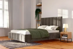 Łóżka Tapicerowane|Łóżka|inny Łóżko tapicerowane brązowe STELLA ALTO 140x200 cm