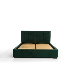 Łóżka Tapicerowane|Łóżka|inny Łóżko tapicerowane ciemnozielone VIVIANE CORTO 180x200 cm