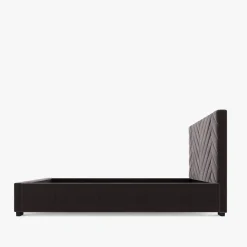 inny Łóżko tapicerowane czarne DOMENICA CORTO 180x200 cm