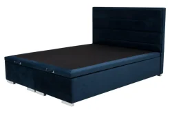 Łóżka| Łóżko tapicerowane FABRIZZIO FULL KP30 160, granatowe