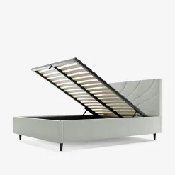 Łóżka Tapicerowane|Łóżka|inny Łóżko tapicerowane jasnobeżowe ARIA ALTO 160x200cm