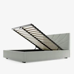 Łóżka Tapicerowane|Łóżka|inny Łóżko tapicerowane jasnobeżowe ARIA CORTO 140x200cm