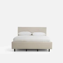 inny Łóżko tapicerowane kremowe LAURA ALTO 180x200 cm