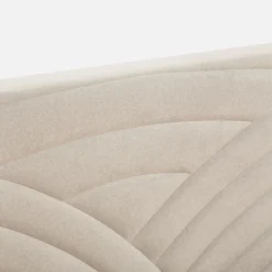 inny Łóżko tapicerowane kremowe LAURA ALTO 180x200 cm