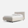 Łóżka Tapicerowane|Łóżka|inny Łóżko tapicerowane kremowe LAURA ALTO 140x200 cm