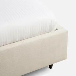 Łóżka Tapicerowane|Łóżka|inny Łóżko tapicerowane kremowe LAURA ALTO 140x200 cm