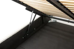 Łóżka Tapicerowane|Łóżka| Łóżko tapicerowane na złotych nogach SANTADI 140x200 cm