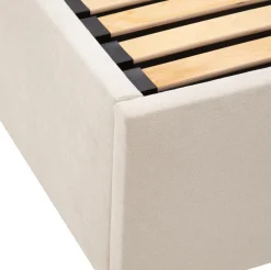 Łóżka Tapicerowane|Łóżka| Łóżko tapicerowane na złotych nogach SANTADI 140x200 cm