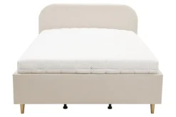 Łóżko tapicerowane na złotych nogach SANTADI 90x200 cm