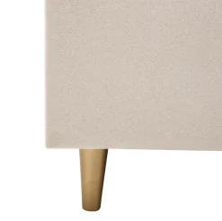 Łóżko tapicerowane na złotych nogach SANTADI 90x200 cm
