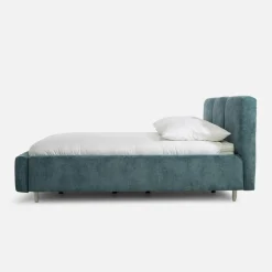 Łóżka Tapicerowane|Łóżka|inny Łóżko tapicerowane niebieskie ERICA ALTO 140x200 cm